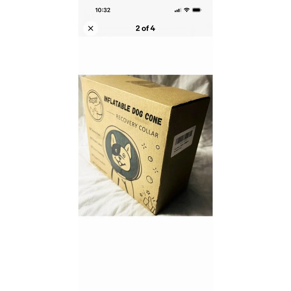 Supet Inflatable Dog Cone Collar. Adjustable